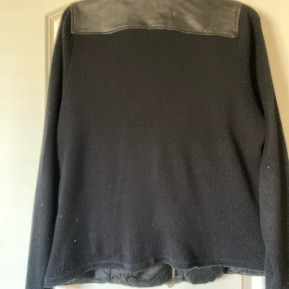 Women’s leather jacket sweater - Picture 6 of 6